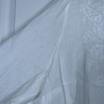 St. Tropez  West White 100% Linen Embroidered L/S Blouse Size 1X EUC #VEG-0305 Photo 2