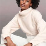 Gap Fleece Turtleneck Sweater Oyster Beige Size XS #650692 Photo 0