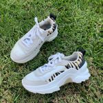 ZARA Chunky Sneakers with Animal Print Photo 9