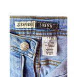 st. john's bay  Women's Light Wash Straight Leg Stretch Fit Denim Blue Jeans Sz 12‎ Photo 2