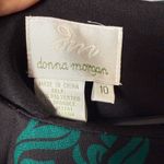 Donna Morgan sz 10 Black green boho indie print sheath dress NWOT Photo 3