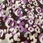 Merona Purple Cotton Splice-Neck Dress - M Photo 2