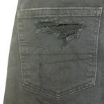 American Eagle  Womens Jeans Size 4 Black Denim Mom Strigid High Rise Distressed Photo 5