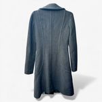 Sisley Gray Wool Blend Coat w/ Blue Satin Lining Size IT 42 (M/L) Black Photo 2