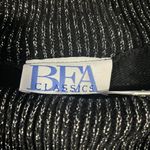 Vintage BFA Classics Metallic Shimmery Silver & Black Turtle Neck Sweater Size M Size M Photo 2
