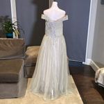 Women’s Red Full length Party Prom Formal Dress Size 12 **PLEASE READ Gray Photo 3