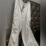 Gianni Bini  Cream Wide Leg Cargo Pants Photo 6