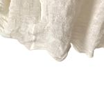 Free People  New Romantics Dolman Sleeve Cream Embroidered Blouse Top Medium Photo 4