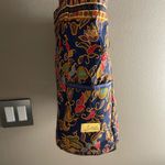 Singapore Quilted Tote Bag with Floral Design Blue Photo 5