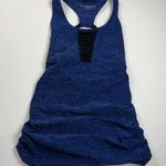 Beyond the Bump Beyond Yoga Heathered Navy Blue/Black Sleeveless Tank Top Size S Blue Photo 0