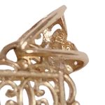 10K Yellow Gold and White Gold Cross Filigree Pendant ONLY Photo 2