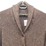 Ralph Lauren Polo Cardigan Large Brown Linen Sweater Photo 2