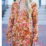 Show Me Your Mumu Outlaw Long Sleeve Dress in Garden Harvest Denim L NWT Photo 1