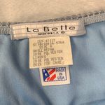La Belle size 9 small y2k Blue White 90 knee length Patterned Fabric skirt USA Photo 1