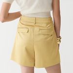 J.Crew  Gold Satin Pleated Shorts  Photo 1