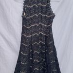 Trixxi Black Sleeveless Nude Underlay Lace Mini Dress size 1 Photo 4