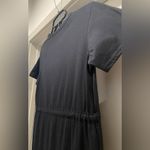 Pretty Little Thing PLT Black Drawstring Tie Waist T-Shirt Mini Dress - 4 (S) Photo 13