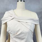 Lan Ting Bride Dress Womens 10 Cream Bridesmaid Wedding Party Minimalist Elegant Tan Photo 2