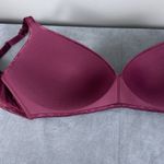 Victoria's Secret Body By Victoria Ipex Lined No Wire Bra Size 38D Burgundy Y2K Photo 4