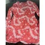 Letarte handmade 100% cotton multicolored floral embellished swim suit cover up Size L Photo 5