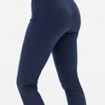 Everlane NWOT  Navy Blue Side Zip Skinny Cotton Pant Curvy fit short Size 14 Photo 1