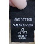 Jones New York Classic Cotton Wide Leg Dress Pants Professional Petite 4 Photo 2