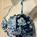 Nanette Lepore BANDEAU ROSE GOLD RING RUFFLE BIKINI SWIMSUIT Photo 4