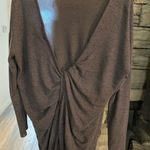 Cherish  gray open back sweater‎ Photo 0