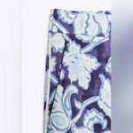 ZARA NWT Floral High Waisted Pants XL Blue Photo 3
