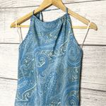 Charlotte Russe Vintage Blue Paisley Halter Slip Dress Size Medium Photo 1