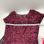 JS Collections Merlot Burgundy Red Jolene Soutache Mesh Maxi Dress Size 6 NEW Photo 6