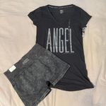 Victoria's Secret Victoria’s Secret Shirt and bike shorts set Photo 0