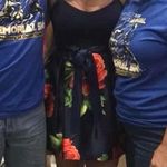 Floral Dress Blue Size 4 Photo 5