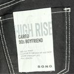 S.O.N.G. Women’s High Rise Carpenter 90’s Boyfriend Cut Pants Black size 7/28 Photo 4