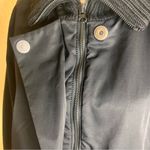 Eileen Fisher Black Wool Trim Jacket Mid Length Size M Photo 9