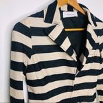 Derek Lam  10‎ Crosby Single Button Striped Blazer M Medium Tan Black Jacket Photo 2