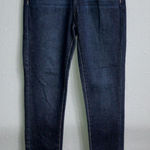 Kancan dark wash button non distressed skinny jeans size 1/24 Blue Photo 0