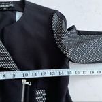Yoana Baraschi   black faux mesh trim motorcycle jacket XS Photo 5