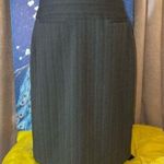 CAbi  Size 8 Pinstriped Midi Skirt Photo 0
