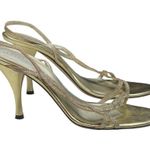 Anne Klein Vintage: ๐ฎ Glittery Stiletto Slingback Sandals ๐ฎ Metallic Gold ๐ฎ Photo 14