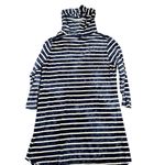 Blue Curl Beachwear Womens Small Blue White Stripe Hooded Swimsuit Cover-up Photo 9
