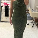 Norma Kamali Norma Kamala Diana Gown In Celadon Photo 5