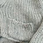 The Limited  Gray Cropped Cardigan Sweater with Sparkle Thread Photo 8