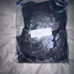 J.O.A. LOS ANGELES NAVY BLUE SEQUIN VELVET CREW NECK SWEATER‎ BC2965 SMALL SHINY Photo 9