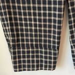 ZARA  Checkered Plaid Pants Cropped Cuff Small Photo 5