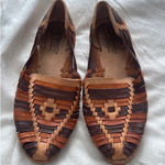 Traditional Woven Leather Mexican D'Santy Huarache Sandals Brown Size 7 Photo 0