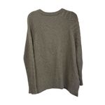 autumn cashmere Wool Blend Ribbed V-Neck Sweater Size S Beige Luxe Photo 2