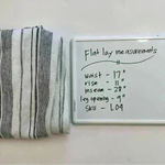 Per Se  Straight Leg‎ Pants Womens Sz Large Linen Blend Drawstring Waist Striped Photo 6