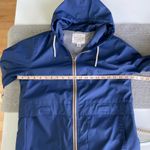 Weatherproof  Vintage Navy Blue Raincoat Utility Coat Rope Detail Size Small Photo 5