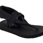 Skechers Womens Size 9 Meditation Studio Kicks Sling Fabric Foam Soles Photo 0